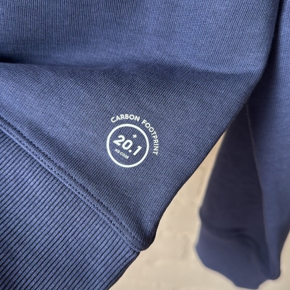 Allbirds sweatshirt small cotton hemp blend NEW blue hazy indigo men’s  Crewneck - Picture 3 of 6